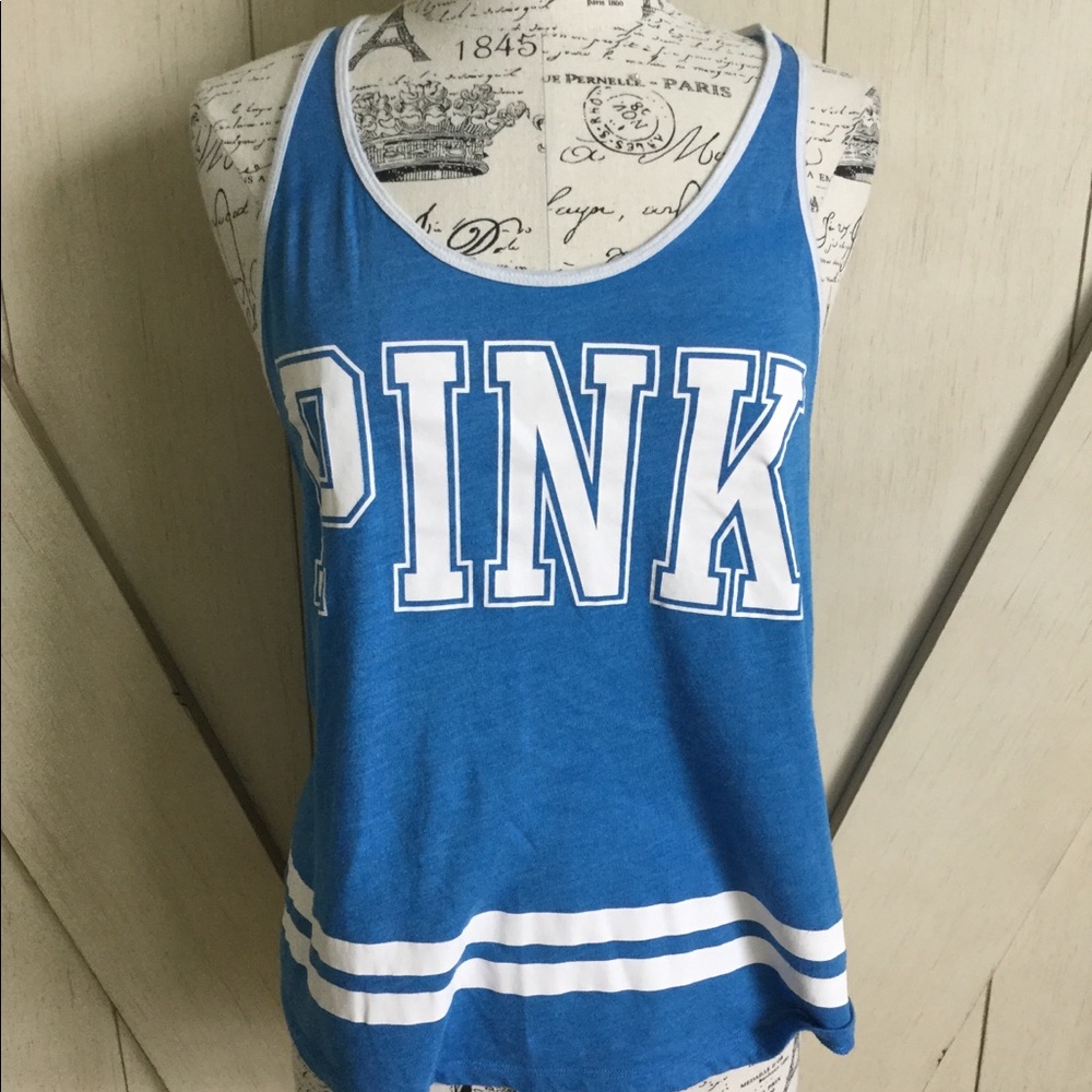 💙PINK Racerback Collegiate Tank💙